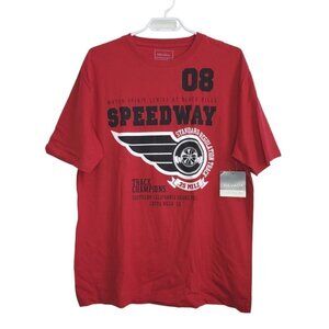 Nevada Men's Speedway Red T-shirt, Size Medium, 100% Cotton, NWT
